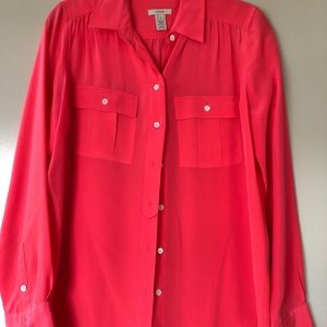 100% silk J crew blouse
